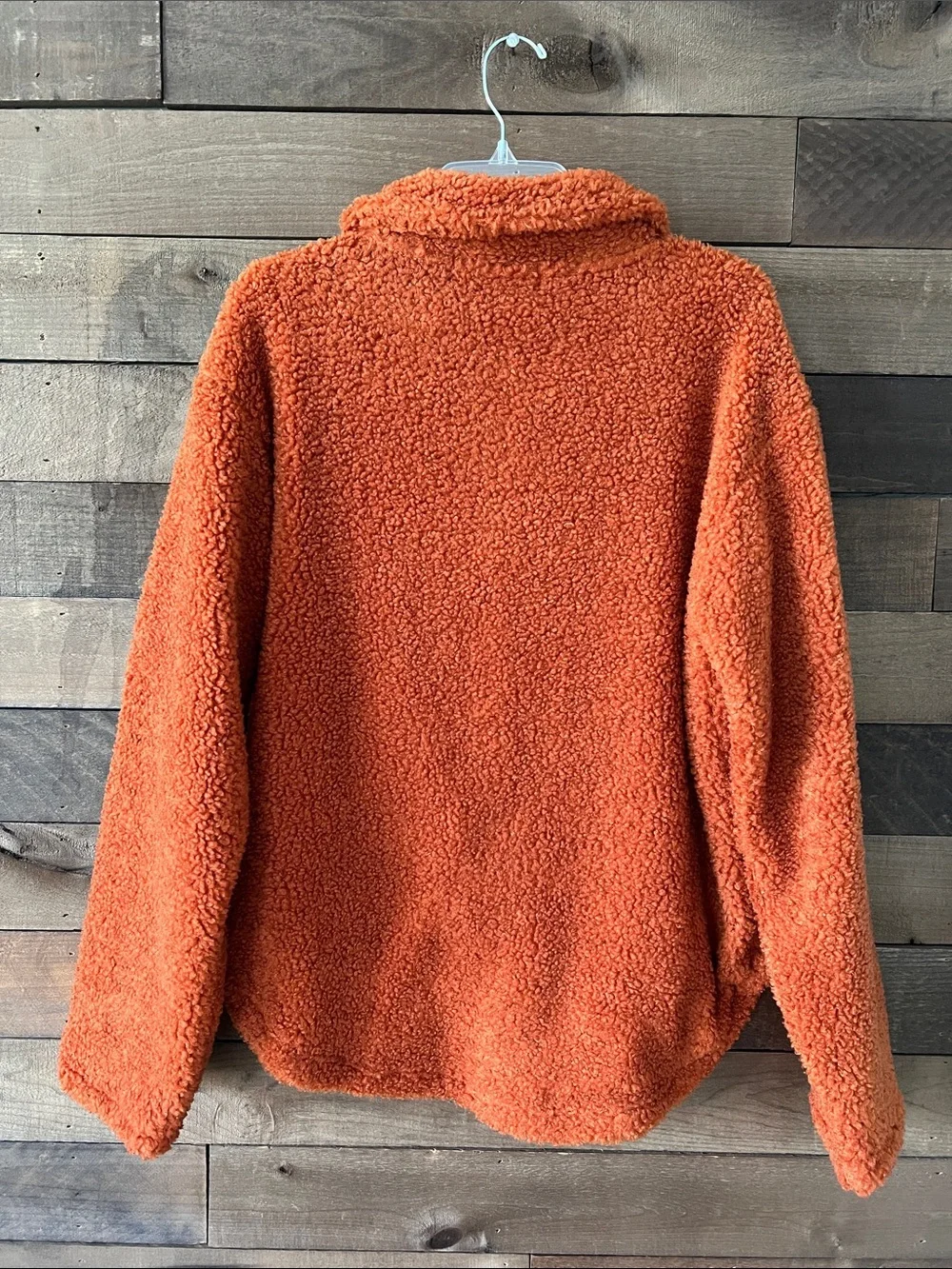 NWT Free People Women's This and That Sherpa Cardi Sherpa Jacket in Rust Size XS